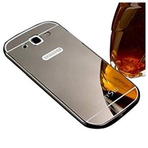 Elegantni aluminijast zrcalni ovitek Samsung Galaxy S3 - Črn