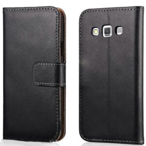 Premium Usnjen Etui - Torbica za telefon Samsung Galaxy A3 - Črn